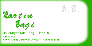 martin bagi business card